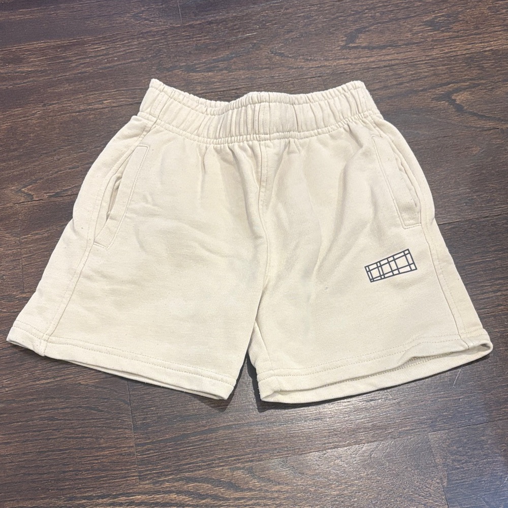 Molo Kids Beige Sweat Shorts Size 110